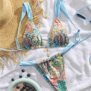 Colorful Paisley Bikini Set Size XS
